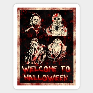 Welcome to halloween Sticker